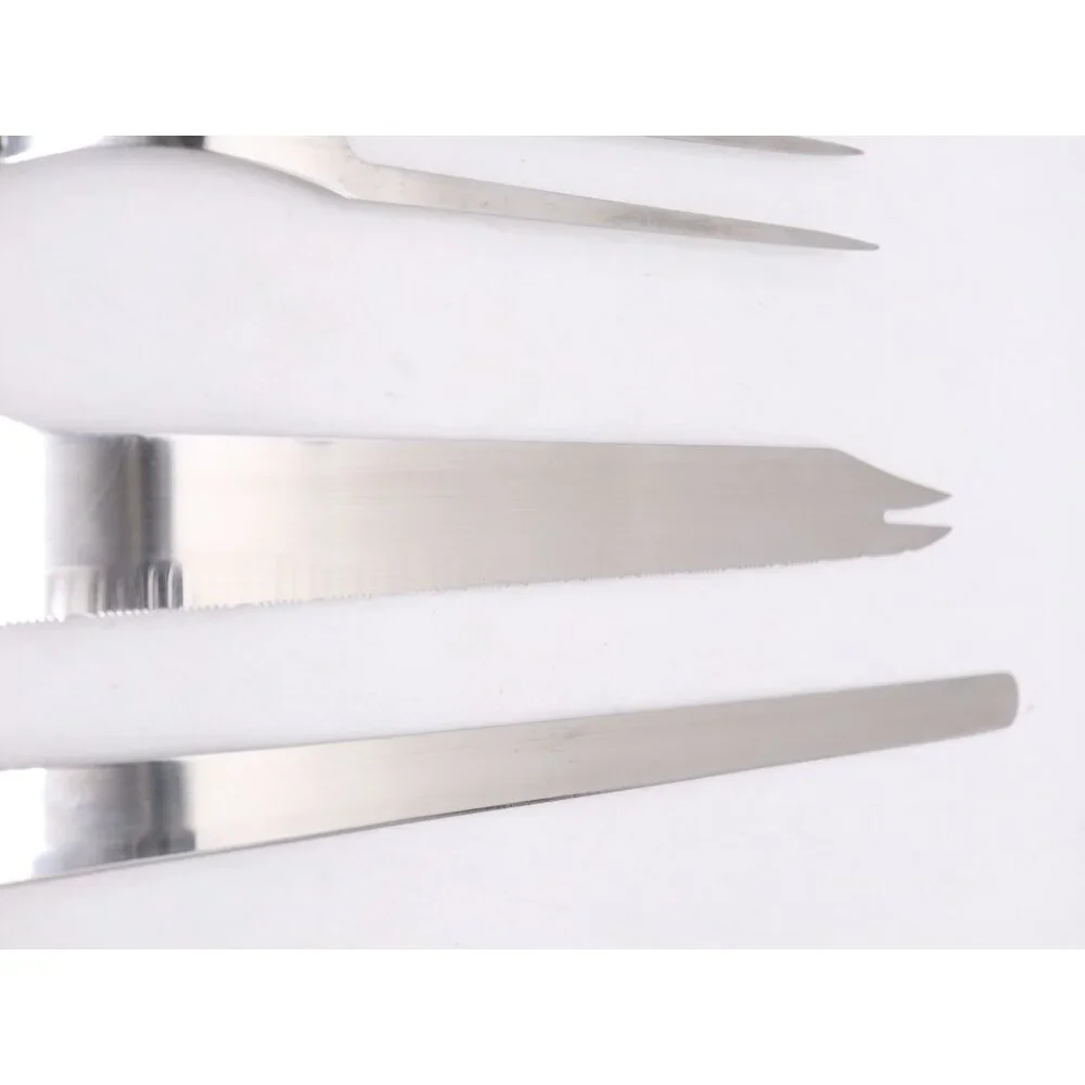 4 Ronco Six Star‎ Carving Knives - 2 Carving 6 Saw 12 Carving Fork SS Full Tang